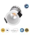 GLOBOSTAR® MICRO-S 60237 Χωνευτό Downlight Σποτ LED 5W 625lm 38° AC 220-240V IP20 Θερμό Λευκό 2700K - Bridgelux COB Chip & TÜV SÜD Driver - Λευκό Ματ - Μ4 x Π4 x Υ5.9cm - Q3.5cm - 5 Χρόνια Εγγύηση